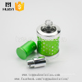 bouteille de parfum en aluminium rechargeable de brume de luxe vert en vaporisateur